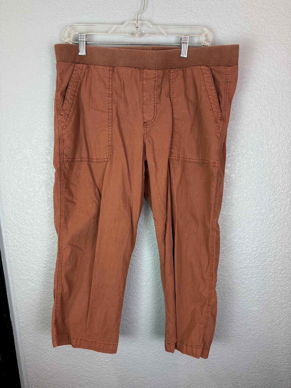 Sonoma Pants Womens 14 Cropped Stretch Pull On Pockets Casual Comfort Kohls